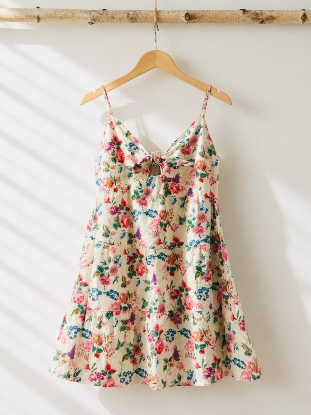 Moodie Floral Tie-Front Sundress